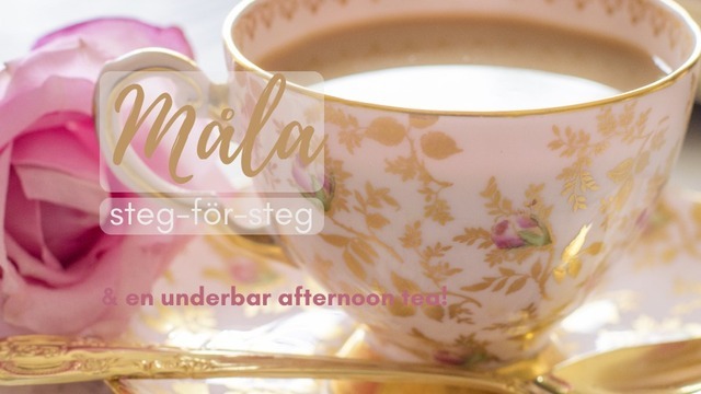 Boka Skara Stadshotell - Afternoon Tea & Måla steg-för-steg 