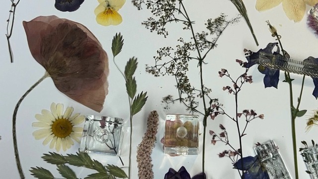 Boka Skapa tavlor med pressade blommor på med Lev med blommor