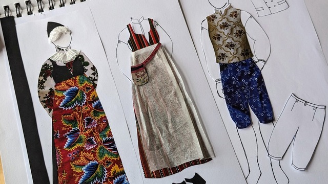 Boka Designa din egen folkdräkt – i klippdocksformat med Kerstin Nordlinder Arlid