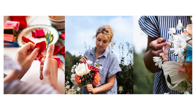 Boka Skapa en pappersblomma med Blommanstark