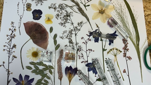 Boka Skapa tavlor med pressade blommor på med Lev med blommor