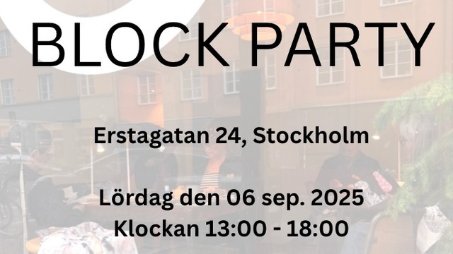 Boka Blockparty - Erstagatan med runtliggande gator