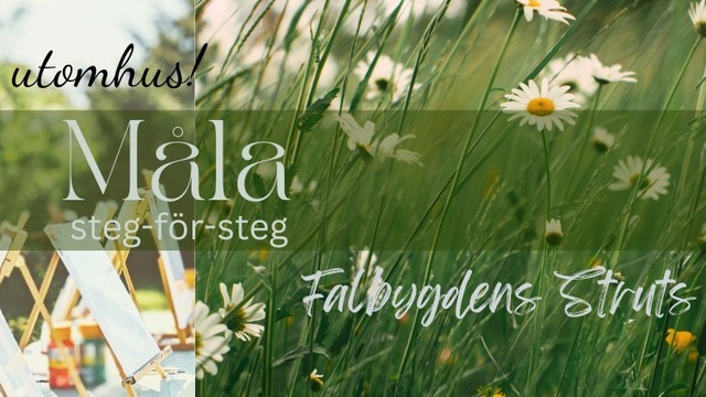 Boka På underbara Strutsfarmen - Måla & fika utomhus!