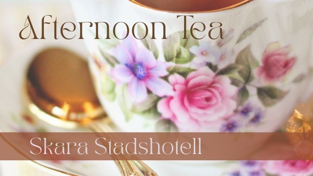 Boka Afternoon Tea & Måla steg-för-steg på fantastiska Skara Stadshotell