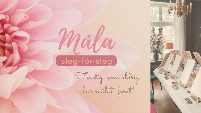 Boka På fantastiska Vänerport Lakefront Stadshotell - Underbar fika & måla steg-för-steg i Mariestad!