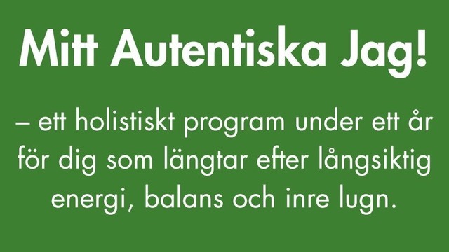 Boka Mitt Autentiska JAG! - Vårt holistiska 1 åriga utvecklingsprogram 