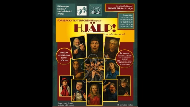 Boka Revyn "Hjälp - hur svårt ska det va? En helkväll på Labbis!